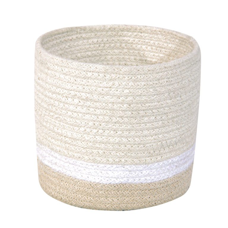 Lorena Canals Mini Basket tricolor ivory