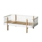 Oliver Furniture Juniorbed Wood met spijlen 90 x 160 cm white oak