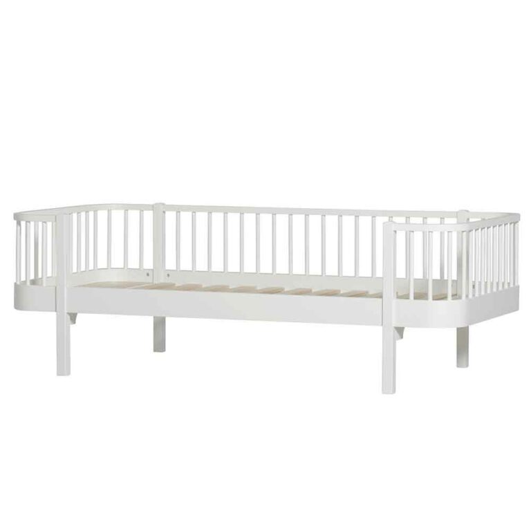 Oliver Furniture Juniorbed Wood met spijlen 90 x 200 cm white