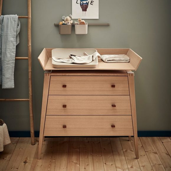 Leander – Changing Unit voor Linea Commode – Eikenhout