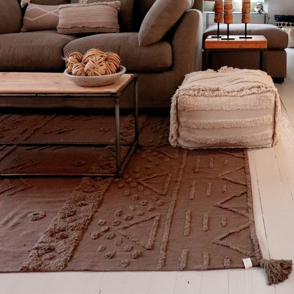 Lorena Canals – Wasbaar Vloerkleed – Tribu – Soil Brown