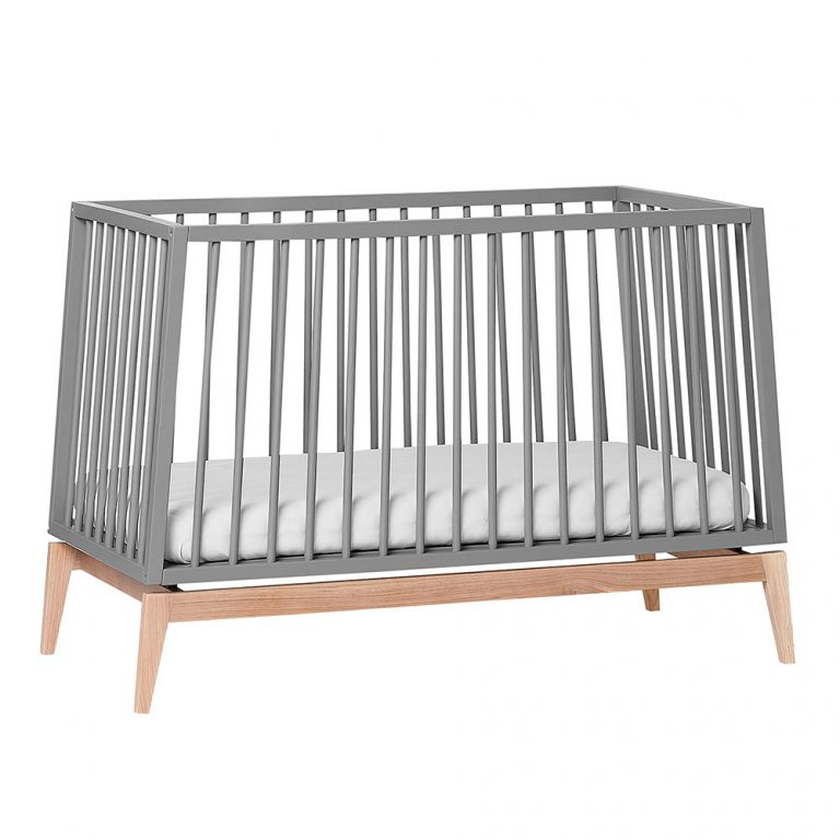 Leander Luna babycot 120x60cm grey oak