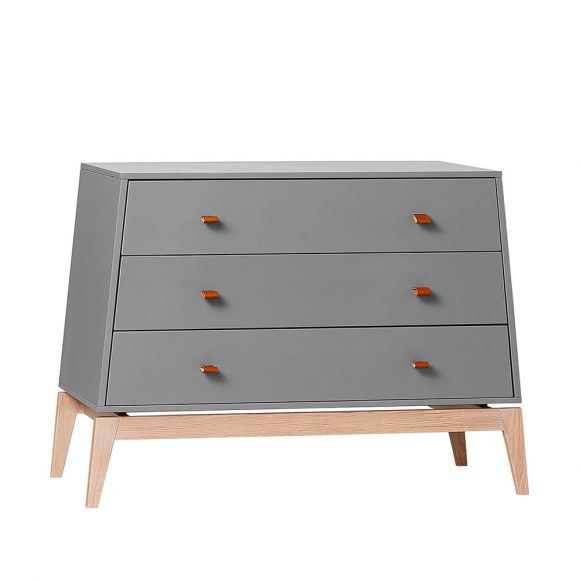 Leander – Luna Commode – Grijs/Eiken