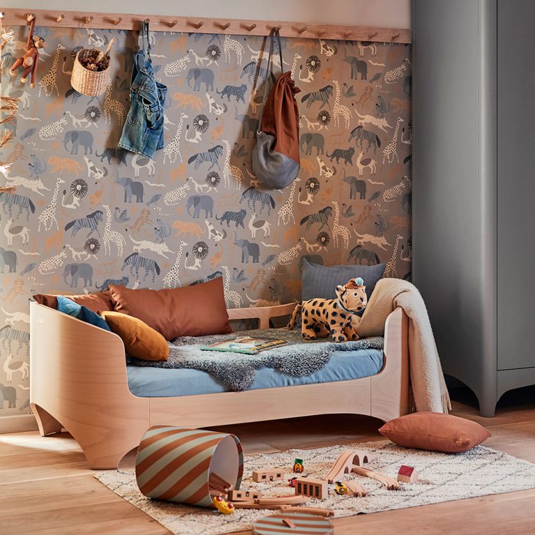 Hoeslaken voor ledikant Linea en Luna 2 pcs dusty blue 60 x 120 cm