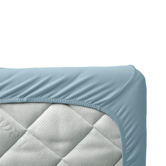 Leander – Hoeslaken voor Ledikant, Organic – Dusty Blue (2st.) 60×120 cm