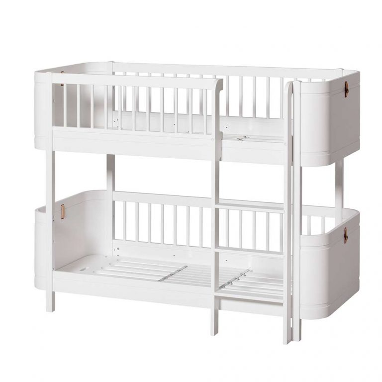 Oliver Furniture Wood Mini+ low bunk bed white 166 x 74 x 132 cm