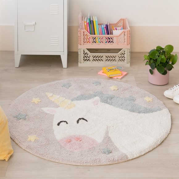 Lorena Canals – Wasbaar Vloerkleed – Believe in Yourself – Ø 100 cm
