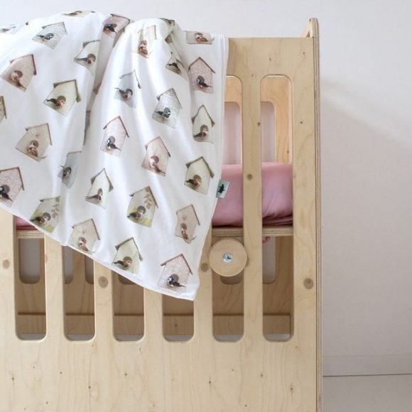 Studio Ditte – Dekbedovertrek Baby – Vogelhuis – 100 x 135 cm