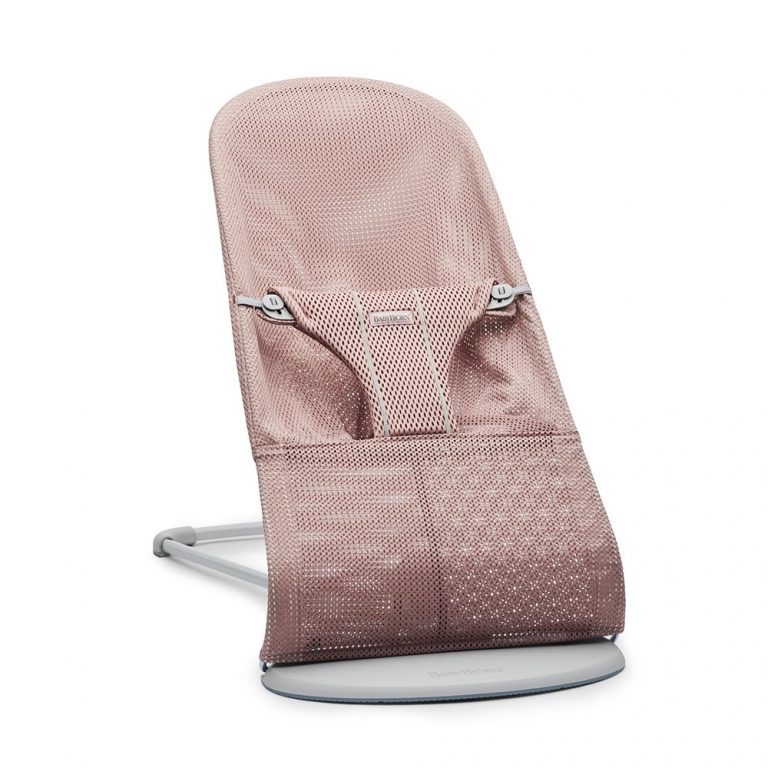 babybjorn-baby-bouncer-bliss-light-grey-frame-mesh-dusty-pink