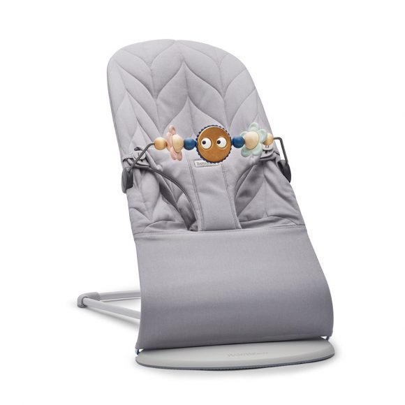 BabyBjörn – Wipstoeltje Bliss – Lichtgrijs Frame – Petal Quilt – Light Grey
