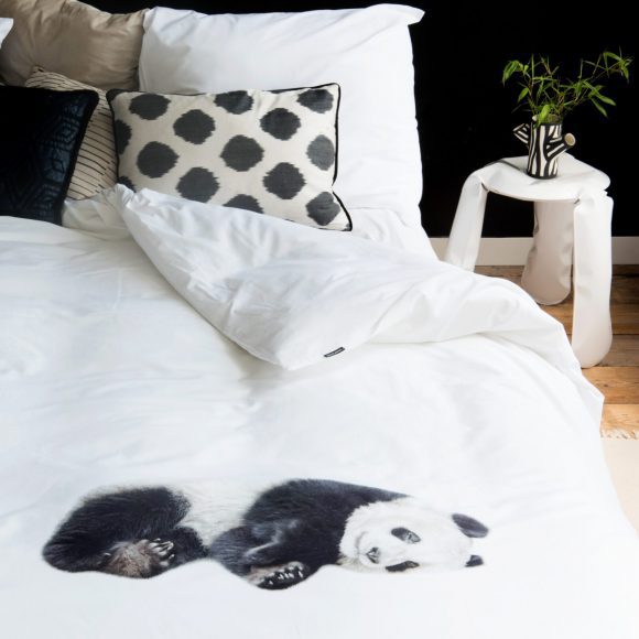 SNURK – Kinderdekbedovertrek – Lazy Panda – DE 155 x 220 cm