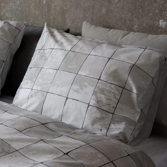 SNURK – Kinderdekbedovertrek – Tiles Pearl White – DE 135 x 200 cm