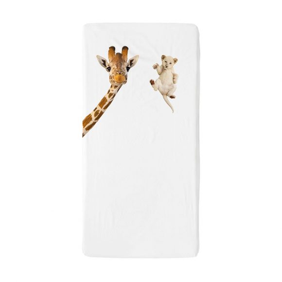 Snurk – Baby Ledikant Hoeslaken – Wild Friends – 70 x 140 cm