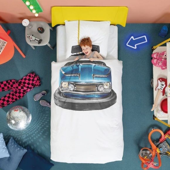 Snurk – Kinderdekbedoverstrek – Bumper Car – NL 140 x 200/220 cm