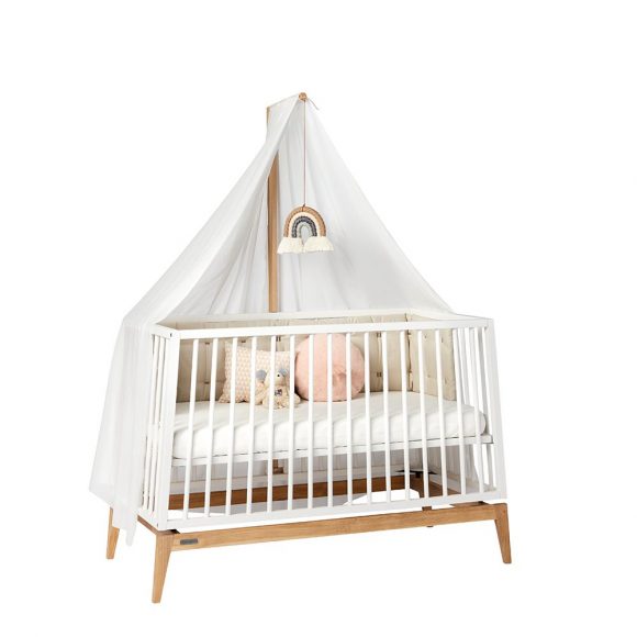 Leander – Linea + Luna Babybed – Bedhemel – White