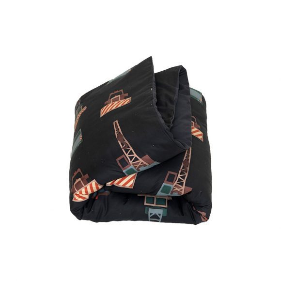 Studio Ditte – Dekbedovertrek – Crane Truck Dark – 140 x 200/220 cm