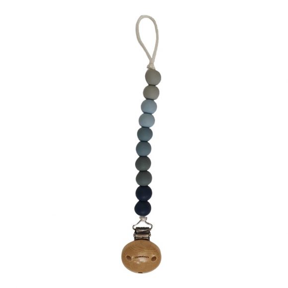 Chewies&More – Siliconen Fopspeenclip – Ombre Blue