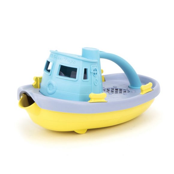 Green Toys – Sleepboot – Grijze bovenkant/Blauw handvat