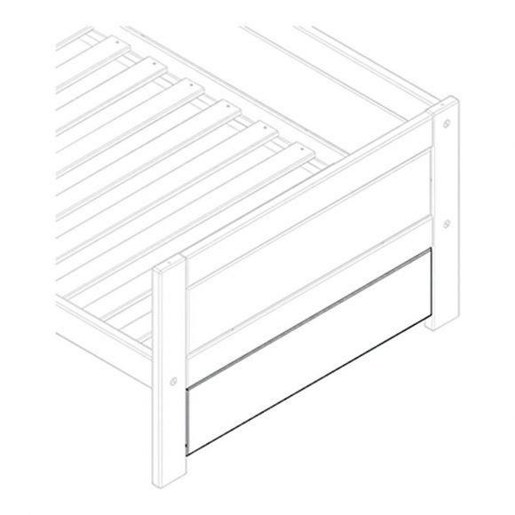 Lifetime – Afdekplaat voor hoofd- of voeteneinde 1st. – White