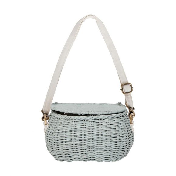 Olli Ella – Mini Chari Basket Bag – Vintage Blue