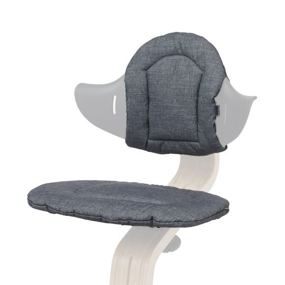 Nomi – Kinderstoel Kussen – Pale Pink/Dark Grey