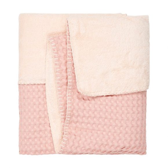 Koeka – Wiegdeken Teddy Oslo – Shadow Pink/Light Shadow Pink – 100 x 75 cm