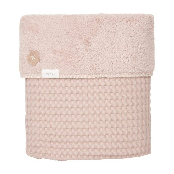 Koeka – Ledikantdeken Teddy Oslo – Grey Pink/Grey Pink – 100 x 150 cm