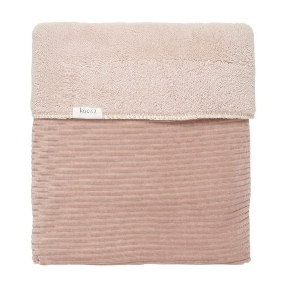 Koeka – Ledikantdeken Teddy Vik – Grey Pink – 100 x 150 cm