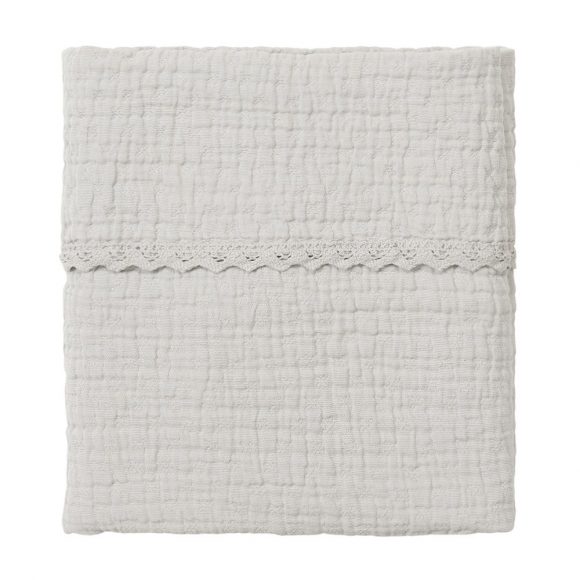 Koeka – Ledikantdeken Lace Elba – Grey Wave – 100 x 150 cm