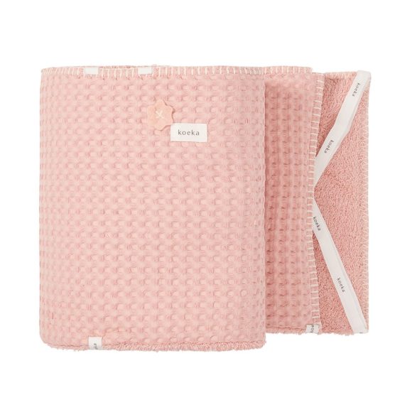 Koeka – Box-/Bedbumper Wafel Amsterdam – Shadow Pink 32 x 185 x 3 cm