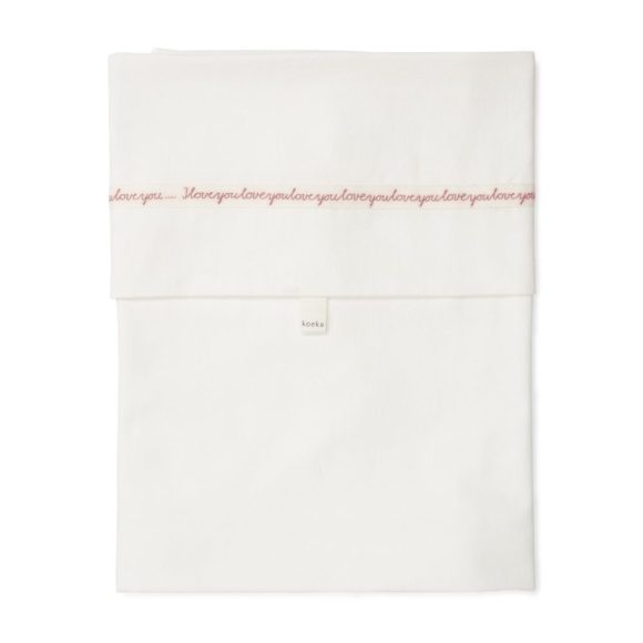 Koeka – Wieglaken Loveyouloveyou – Brique 100 x 80 cm