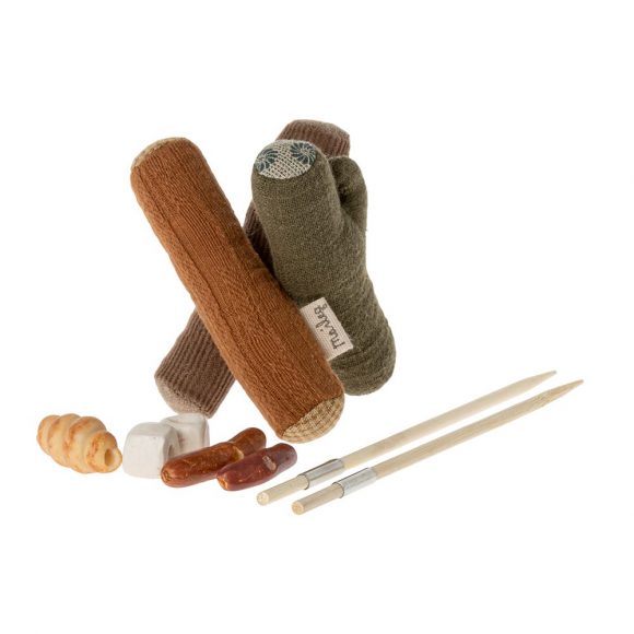 Maileg – Muis Accessoires – Kampvuur Set