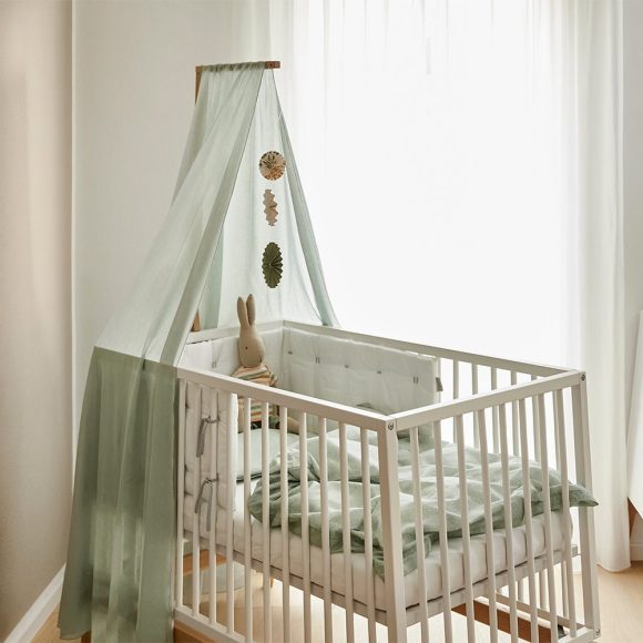 Leander – Linea + Luna Babybed – Bedhemel – Sage Green