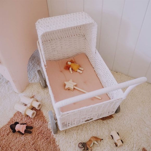 Olli Ella – Dinkum Doll – Strolley Poppenwagenmatras – Rose