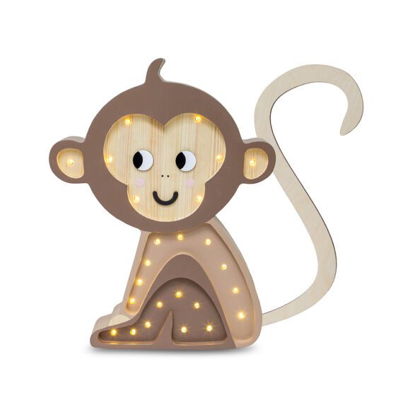 Little Lights – Nachtlampje – Monkey – Jungle Brown