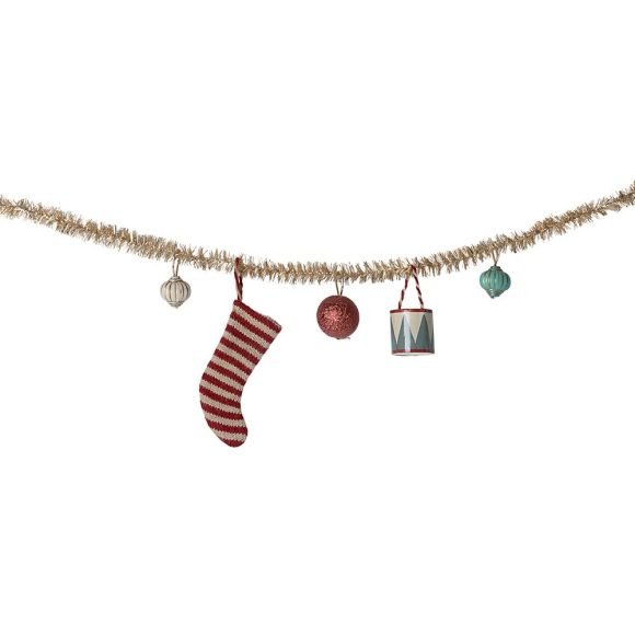 Maileg – Poppenhuismeubels – Kerstslinger, Klein – Goud