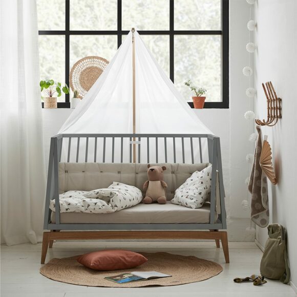 Leander – Ombouwset voor Luna Babybedje – 120 cm, Grijs