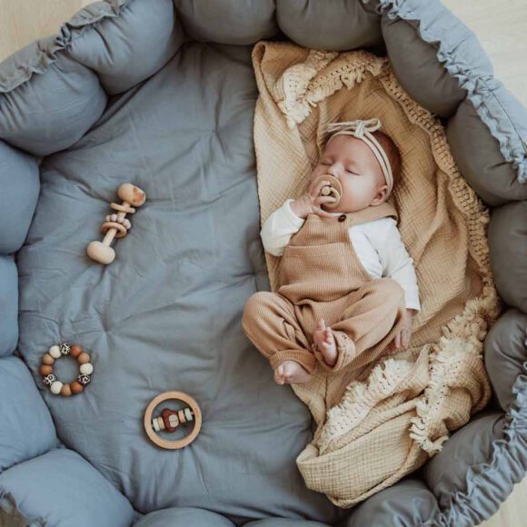 Play&Go – Coco 3-in-1 Baby Speelkleed – Bloom – Dusty Blue