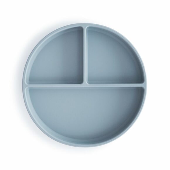 Mushie – Siliconen Bord – Powder Blue