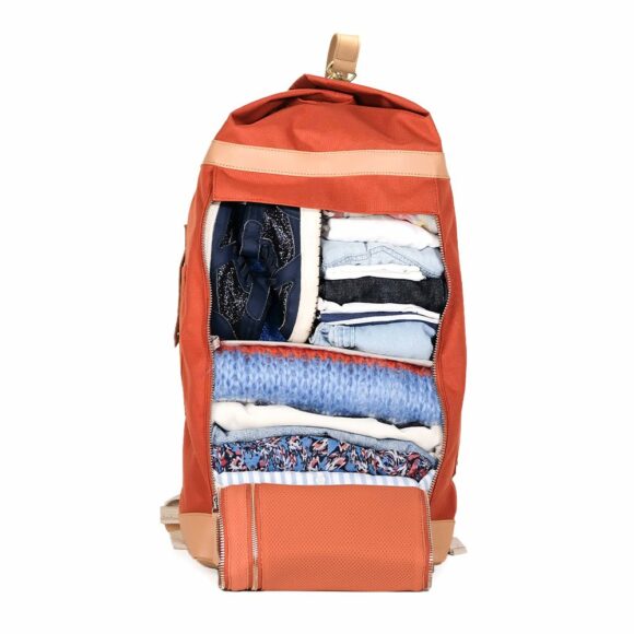 KAOS – Weekendtas – Terracotta / Naturel