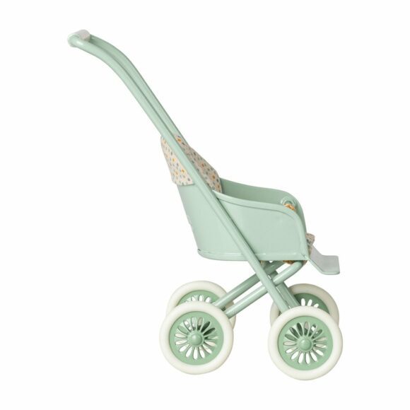 Maileg – Muis Accessoires – Kinderwagen, Micro – Mint