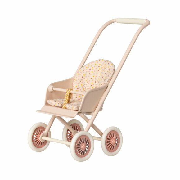 Maileg – Muis Accessoires – Kinderwagen, Micro – Powder