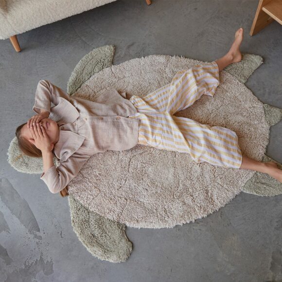 Lorena Canals – Wasbaar Vloerkleed – Sea Turtle – 110 x 130 cm