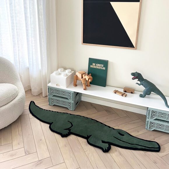 Maison Deux – Wollen Vloerkleed – Krokodil – Dick Bruna – 180 x 43 cm