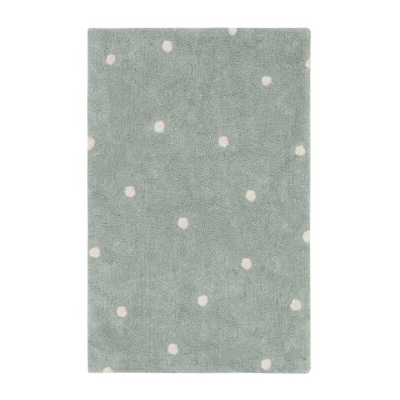 Lorena Canals – Wasbaar Vloerkleed – Mini Dot – Blue Sage – 100 x 150 cm