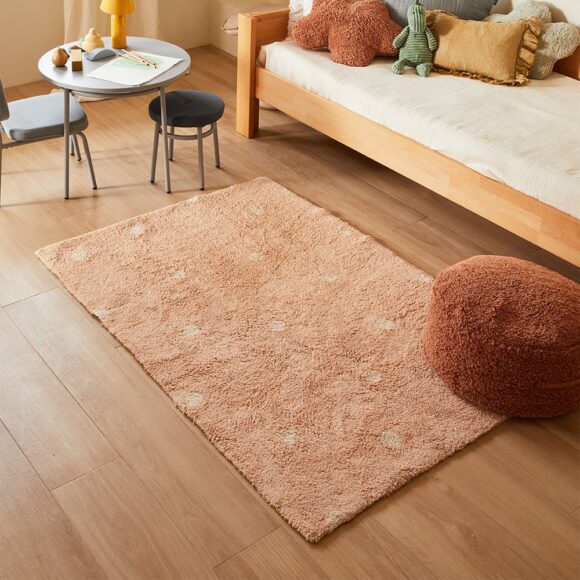 Lorena Canals – Wasbaar Vloerkleed – Mini Dot – Rose – 100 x 150 cm