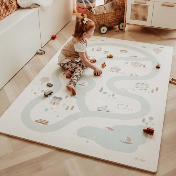 Play&Go – EEVAA Speelmat – Village/Terrazzo (6 tegels) 120 x 180 cm