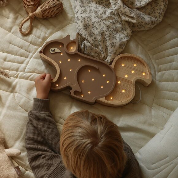 Little Lights – Nachtlampje – Eekhoorn – Cappuccino Wood