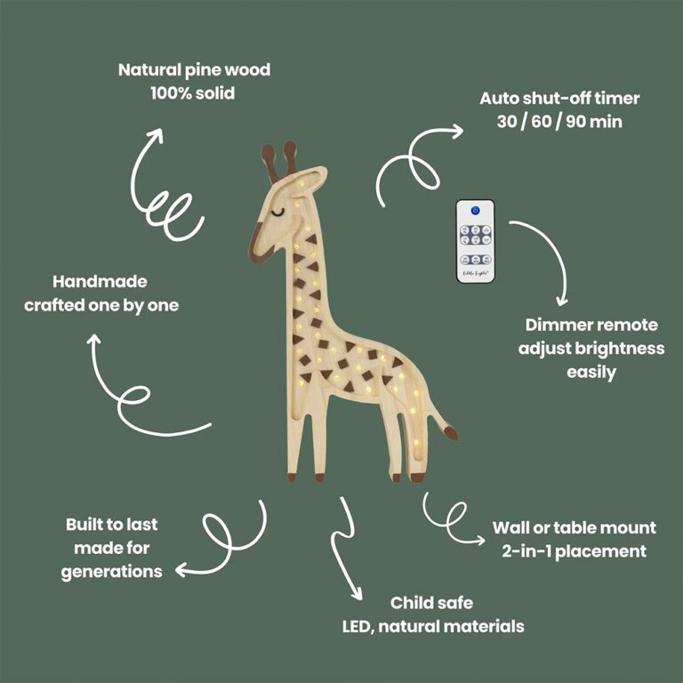Little Lights - Nachtlampje - Giraffe - Savannah Beige