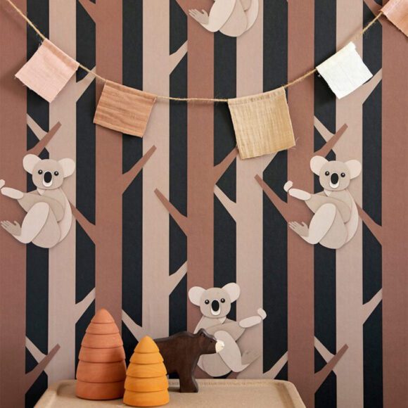 Studio Ditte – Behang Kinderkamer – Koala – Choco